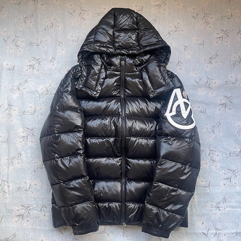 Moncler Hooded Down Jacket Black